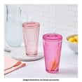 thumbnail image 4 of Vaso Mainstays de Vidrio con Tapa y Popote para Bebidas Frías de 620 ml., 4 of 6