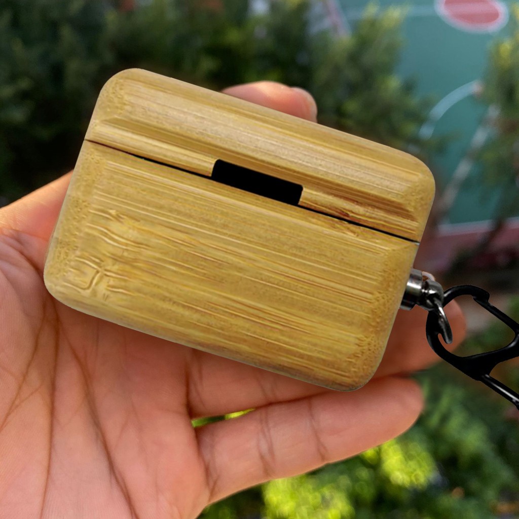 For AirPods Pro hard case protective cover solid wood shockproof