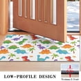 thumbnail image 3 of White Dinosaurs Colorful Species Palms Pattern Door Rugs,Washable Non Slip Door Mats Indoor,Decorative Door Mats,Entry Mat Indoor for Entrance,Bedroom,Kitchen,Bathroom,17"x30", 3 of 6