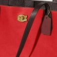 thumbnail image 6 of COACH Womens Color-Block Leather Willow Tote Sport Red Multi C0691-B4UQ0 One Size, 6 of 6