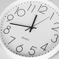 thumbnail image 4 of Wall clock Plastic Silent Suitable for decoration 12in White, 4 of 4