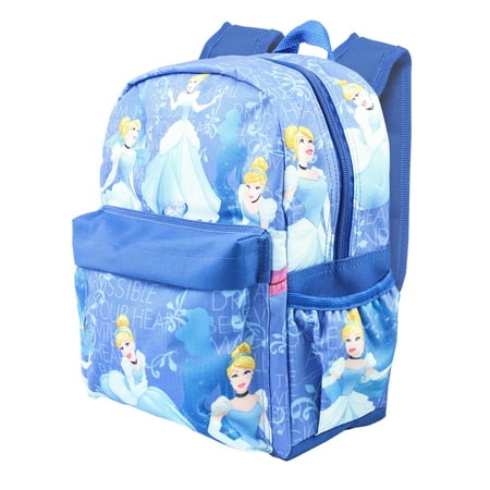Disney Princess Cinderella Allover Print 16" Girls Large Backpack