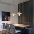 thumbnail image 4 of Japanese Retro Style E27 Gold Iron Chandelier Small Lamp Hanging with Glass Shade for Indoor Decor, 4 of 4