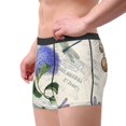 thumbnail image 5 of Cauagu Vintage Flower Print Boxer Briefs for Men,Comfortable Breathable Men's Underwear Moisture Wicking Underpants -Large, 5 of 8