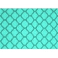 thumbnail image 1 of Ahgly Company Indoor Rectangle Trellis Turquoise Blue Modern Area Rugs, 2' x 3', 1 of 4