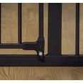 thumbnail image 4 of Regalo Deluxe Home Accents Puerta de seguridad ancha, 74.5" W x 28" H, incluye 4 soportes de pared, negro, 4 of 5