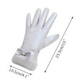 thumbnail image 3 of Jinhomg Plush Warm Gloves for Women Windproof Touchscreen Winter Gloves Thick Comfy Hiking Running Cycling Snow Gloves Outdoor Athletic Gloves Flash Deals of The Day Gray Free Size, 3 of 5