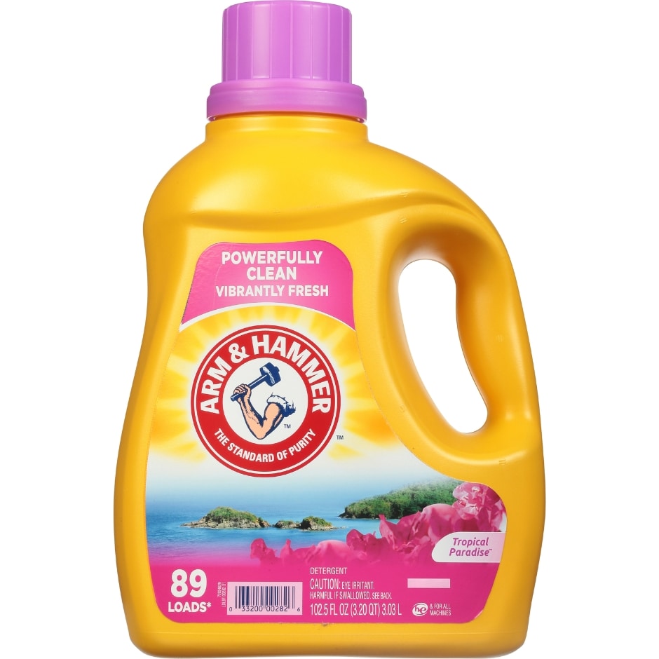 ARM & HAMMER Liquid Laundry Detergent Tropical Paradise (Pack 3) - 267 Loads, 307.5floz