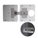 thumbnail image 2 of Kit De Bisagras Para Puerta De Gabinete Bisagras De Acero Inoxidable Placa De Reparación Fácil Instalación Reemplazo De Muebles Puerta De Gabinete Bisagras Para Ventanas Accesorio De Hardware Noticed EL006636-00, 2 of 6