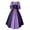 Purple Womens Summer Dress, variant on USSUMA Womens Plus Dresses Gothic Dresses for Women Vintage Formal Short Sleeve off the Shoulder Dresses 1950s Formal Elegant Maxi Party Dress 2022 Beach Sundresses