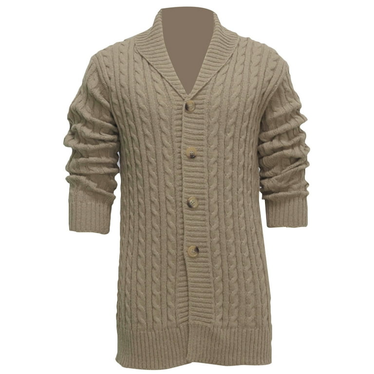 Men cool casual solid color irregular long sleeve button front midi cardigan hotsell