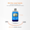 thumbnail image 2 of Temperature Data Logger High Accuracy Usb Data Recorder 32000 Points Lcd Display Ip67 Waterproof Industrial Data Loggers For Cold Chain Transportation, 2 of 7