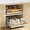2 Pack White, variant on Pull Out Cabinet Organizer, 15.3'' Deep Expandable Slide Out Cabinet Organizer Fixed with Adhesive Nano Film, Slide Out Drawers Pull Out Tray for Cabinet in Kitchen, Pantry, Bathroom, White