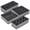 Grey, variant on SENSETH 4pcs Foldable Underwear Drawer Organizers Fabric Closet Drawers Organizers Dividers Storage Box for Bras Briefs Socks