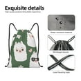 thumbnail image 4 of Sikiie Alpaca Faces Drawstring Backpack Drawstring Bags, Draw String Back Bag for Sports, Gym, Travel, Swimming, Beach-Small, 4 of 6