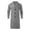 Grey, variant on Men's British Style Solid Color Long Coat Fashionable Warm Woolen Overcoat