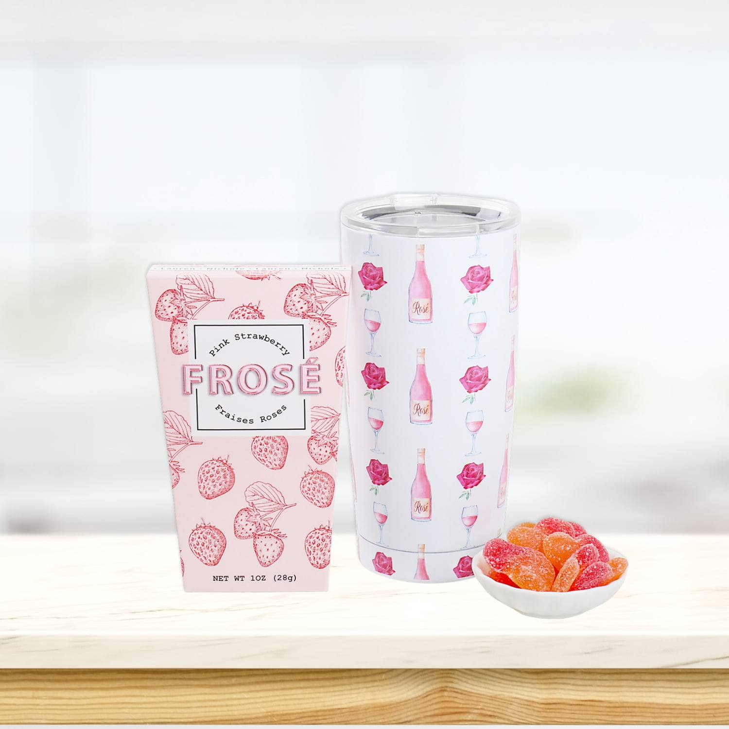 Alder Creek Gift Baskets Pop The Bubbly Tumbler (3 Items)