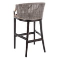 thumbnail image 6 of Safavieh Brando Semi-Circle Mid Back Barstool, Dark Brown, 6 of 9
