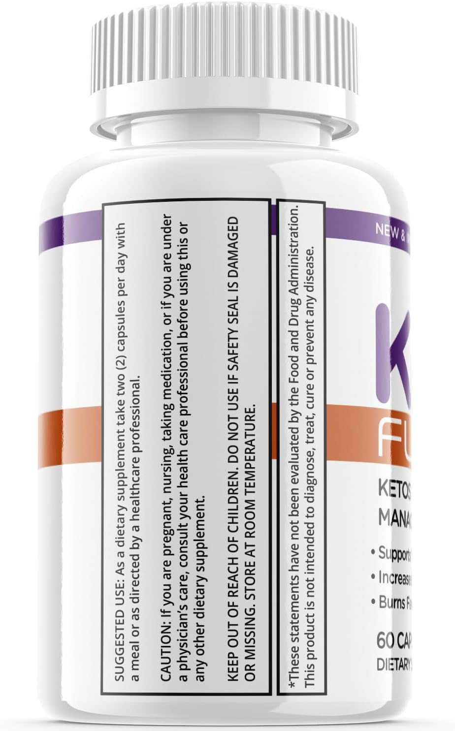 (1 Pack) Keto Fuel - Keto Weight Loss Formula - Energy & Focus Boosting Dietary Supplements for Weight Management & Metabolism - Advanced Fat Burn Raspberry Ketones Pills - 60 Capsules
