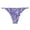 Purple, variant on Seamless Zebra Print No-Show Thong (Women)