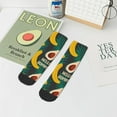 thumbnail image 7 of Pofeuu Banana And Avocado Print 30cm Socks, Adult Running Hiking Socks for Youth and Adult, 7 of 7