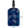 thumbnail image 6 of Square 2Pack PU Leather Polka Dot Blue Cruise Luggage Tag with Privacy Cover and Name ID Tag for Travel Handbags Backpacks Luggage Tags, 6 of 6
