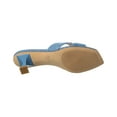 thumbnail image 4 of Stuart Weitzman Miami 50 Leather & Canvas Sandal, 7, Blue, 4 of 5