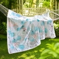 thumbnail image 5 of Yardvibe Cooling Comforter Twin Size, Floral Print Breathable Summer Comforter for Hot Sleepers & Night Sweats, Silky Smooth Cooling Blanket, Blue (A), 5 of 8