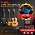 thumbnail image 3 of Pyle Beginner Acoustic Guitar Kit, 1/4 Junior Size All Wood Instrument for Kids, Adults, 30" Sunburst Teardrop Matte, 3 of 8