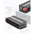 thumbnail image 2 of vansoet 3000 Watts Power Inverter, 12V DC to120V AC Car Inverter with 3 AC Outlets and 2.4A USB Port, Battery Cables Included, 3000W Car Converter Suitable for Car RV Truck Boat(Black), 2 of 5
