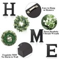 thumbnail image 5 of Farmhouse Wall Decor Wooden Home Sign Letters with Artificial Eucalyptus House Decor for Front Door Living Room,Black, 5 of 6