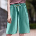 thumbnail image 4 of Pantalones cortos casuales de verano para mujer, pantalones cortos deportivos para gimnasio, pantalones cortos sueltos para senderismo, correr, pantalones cortos con bolsillos, 4 of 5