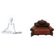 thumbnail image 1 of Figura de escritorio,Escultura abstracta de pensador para decoración de oficina y hogar.,Sofá en miniatura para muñecas,Muebles de casa de muñecas,modelo de sofá europeo,decoración,Modelo, 1 of 8