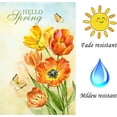 thumbnail image 5 of Hello Spring Flag,Spring Garden Flag Double Sided Welcome Burlap Seasonal House and Bird Spring House Flags 28x40 Inch Spring Yard Signs Outdoor Decor for Homes,Gardens,Patio or Lawn with 2 Grommets, 5 of 6