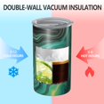 thumbnail image 2 of 20oz Coffee Tumblers Green Marble Color Flow Pattern Stainless Steel Vacuum Insulated Travel Tumbler Coffee Cups Mug with Lid and Straw with Cleaning Brush for Cold & Hot Drinks, 2 of 5