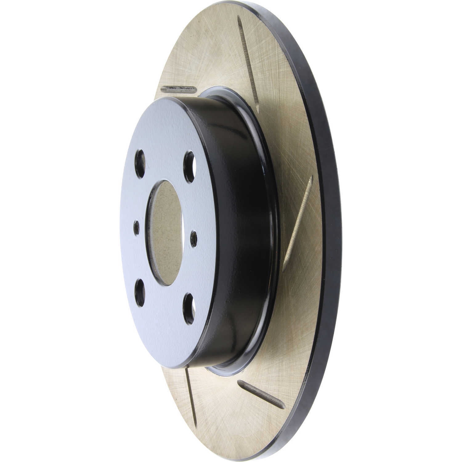 StopTech 126.44046SL Sport Slotted Brake Rotor; Rear Left, European style brake pad compounds