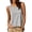 Gray(Tank Tops), variant on Women's Asymmetrical Cross-Back Tank Tops, Crewneck Sleeveless Trendy High-Low Hem Casual Blouses