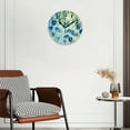 thumbnail image 3 of Battery Operated Analog Wall Clocks Non-Ticking Silent Modern Clock Decorative for Home,Office-Large Painting Depicting Leaves(14inch), 3 of 4