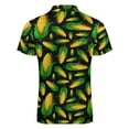 thumbnail image 5 of Veggiephile Corn Men Zipper T-shirt Summer Casual Short Sleeve T-shirt Top, 5 of 7