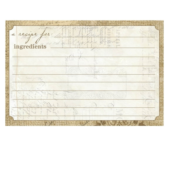 C.R. Gibson 4x6 Recipe Cards (40pk) - Perfect Setting