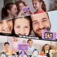 thumbnail image 2 of PURULU Kids Camera with Flip-up Lens for Selfie, HD Digital Camera for 3 4 5 6 7 8 Year Old Girls Birthday (Purple), 2 of 6
