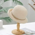 thumbnail image 6 of OwnShow Summer Cloche Bucket Hat for Women Packable UV Protection Beach Sun Hats Beige, 6 of 6
