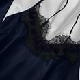 thumbnail image 4 of GERsome 5 Piece Womens Satin Pajama Set, Lace Cami Shorts Sleepwear with Robe Soft Nightwear S-3XL, 4 of 8