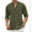 Army Green, variant on Yiaimeir Men's Solid Color Casual Cardigan Button-up Collar Long-sleeved Shirt，Size M-3XL