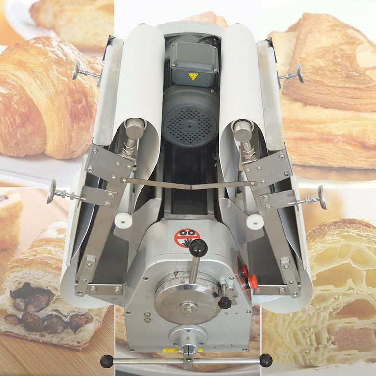 Techtongda Electric Dough Sheeter Dough Roller Table Folding Pastry Machine  Meringue Machine Commercial Use 400mm 