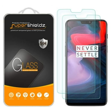 [2-Pack] Supershieldz for OnePlus 6 Tempered Glass Screen Protector, Anti-Scratch, Anti-Fingerprint, Bubble Free