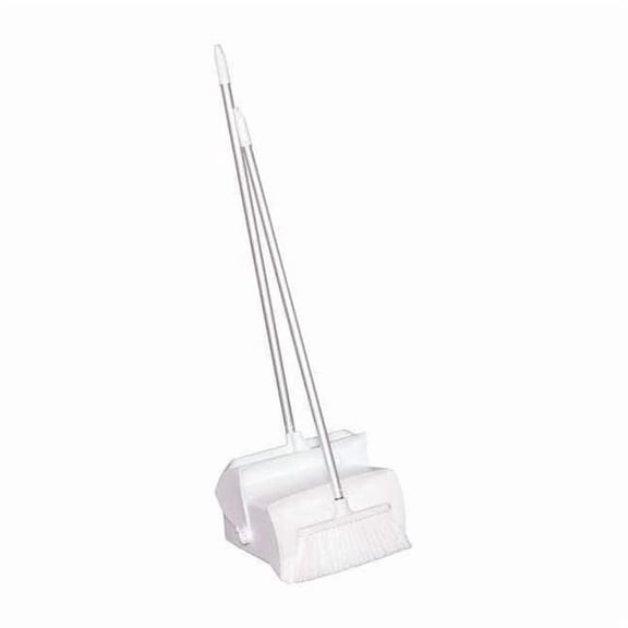 Remco Lobby Dust Pan and Broom Set,White 62505