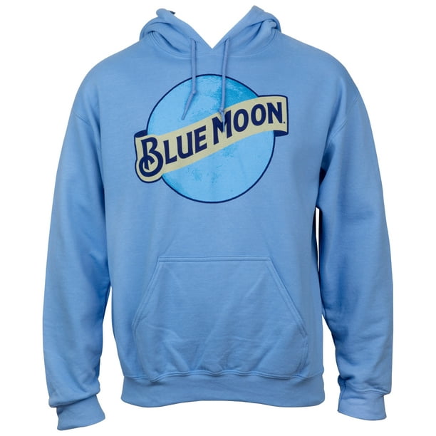 Blue Moon Classic Logo Baby Blue Hoodie-Medium 3xlarge