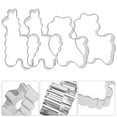 thumbnail image 6 of OUNONA Stainless Steel Alpaca Shaped Cookie Cutter for Kitchen Silver Color 4pcs, 6 of 7