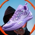 thumbnail image 5 of Men's Breathable Mesh Basketball Shoes, Low-Top Lace-Up Athletic Sneakers with Cushioned Midsole, Non-Slip High-Traction Footwear for Training, Competition, and Outdoor Sports, 5 of 10